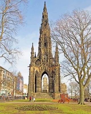 Scott Monument Paint By Numbers