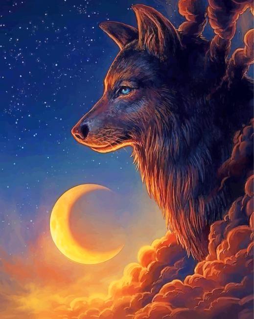 The Night Wolf Paint By Numbers