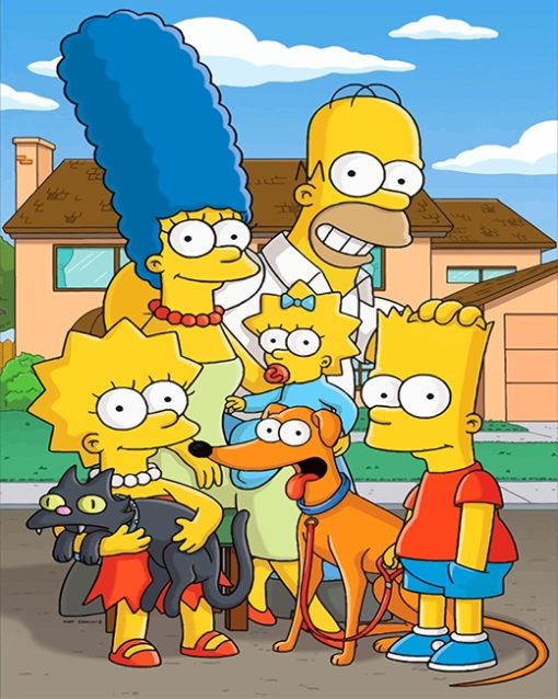 Simpsons Family Paint By Numbers