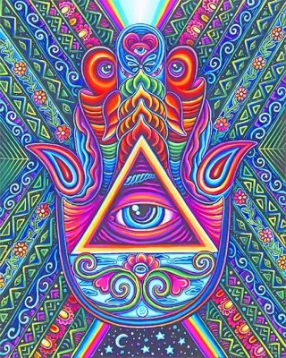 Third Eye Psychedelic Paint By Numbers