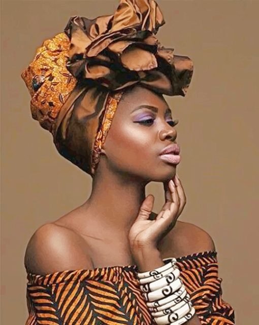 African Woman Beauty Paint By Numbers