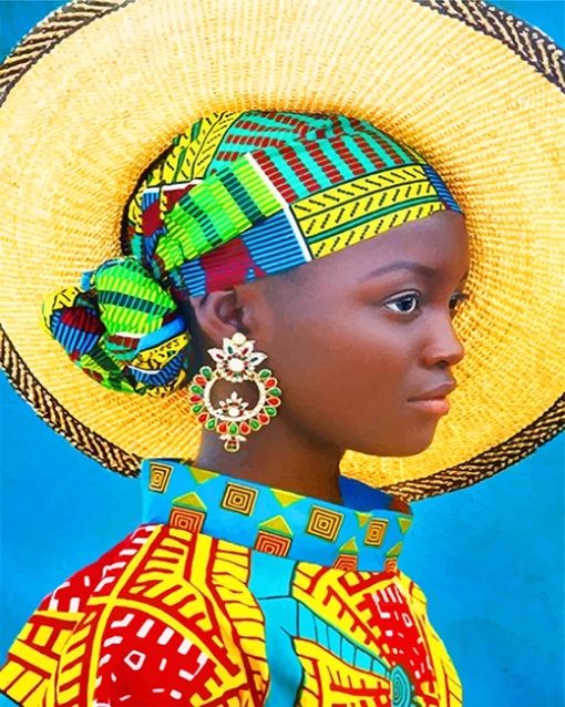 Woman Afro Paint By Numbers
