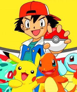 Ash Pokemon Paint By Numbers