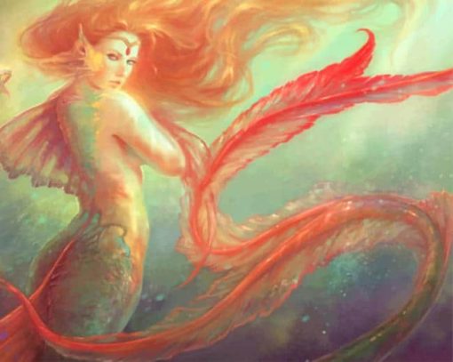 Mermaid Underwater Paint By Numbers