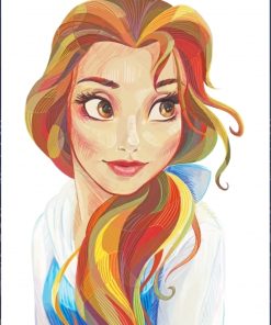 Belle The Beauty Paint By Numbers