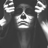 Monochrome Skull Woman Paint By Numbers