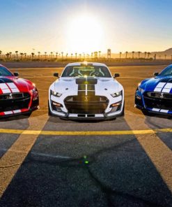Mustang Cars Paint By Numbers