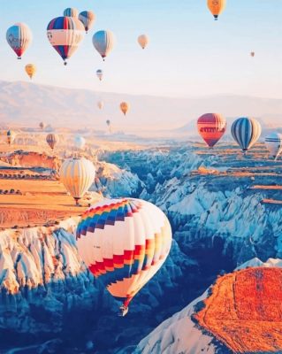 Cappadocia Air Balloon Paint By Numbers