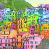 Colorful Cinque Terre Paint By Numbers