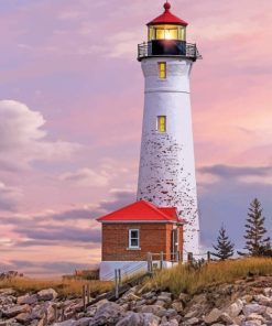 Crisp Point Lighthouse Paint By Numbers