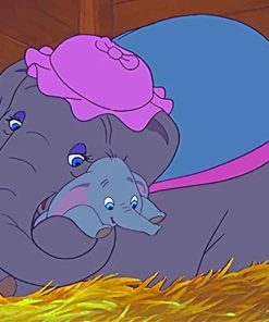 Dumbo And Mommy Paint By Numbers
