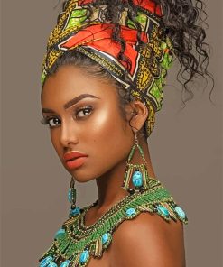Gorgeous African Woman Paint By Numbers