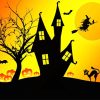 Halloween House Paint By Numbers