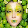 Lime Girl Paint By Numbers