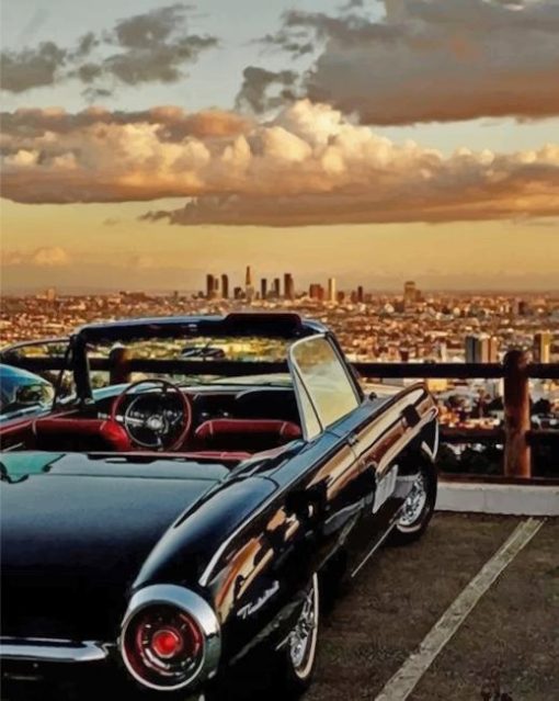 Los Angeles Vintage Car Paint By Numbers
