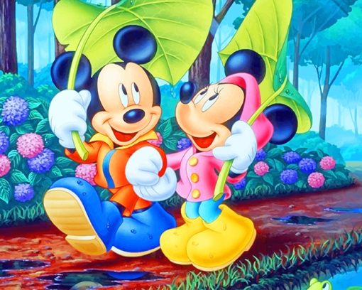 Minnie And Mickey Paint By Numbers