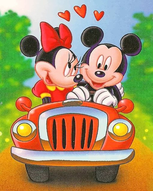 Mickey And Minnie Paint By Numbers