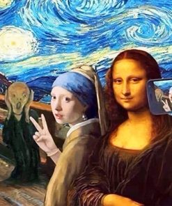 Monalisa Selfie Paint By Numbers