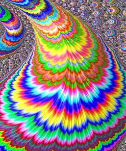 Rainbow Psychedelic Paint By Numbers