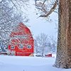 Barn Snow Paint By Numbers