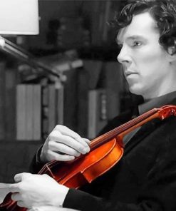 Sherlock Playing Violin Paint By Numbers