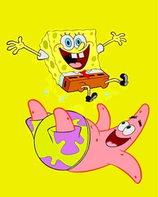 SpongeBob And Patrick Paint By Numbers