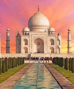 Sunrise Taj Mahal Paint By Numbers