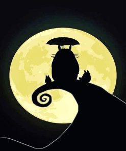 Totoro Silhouette Paint By Numbers