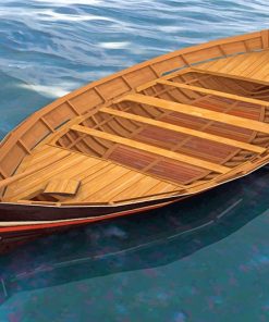 Wooden Row Boat Paint By Numbers