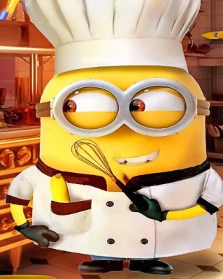 Chef Minion paint by numbers