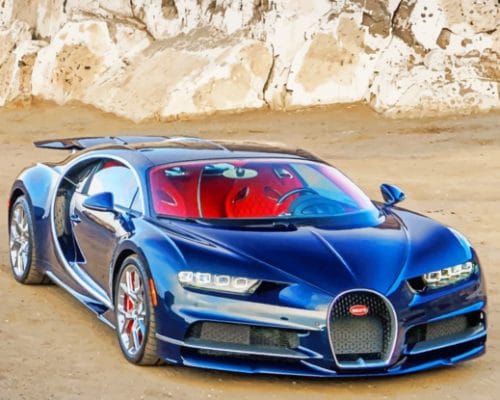 Bugatti Chiron Car paint by numbers