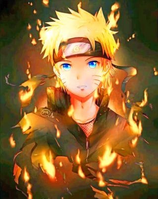 Naruto paint by numbers