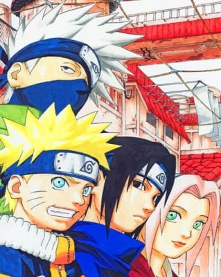 Team Minato And Team Kakashi paint by numbers