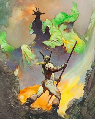 Frank Frazetta Art paint by numbers