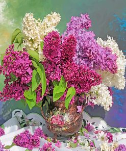 Lilac bouquet paint by number