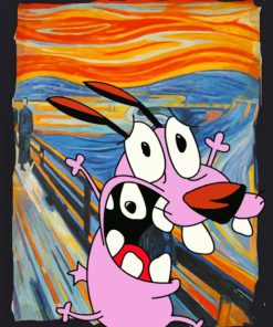 The Cowardly Dog paint by numbers