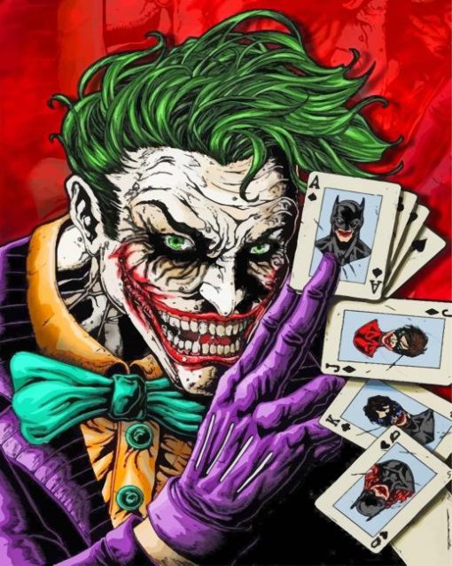 Joker Comic Paint by numbers