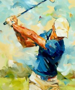 abstract-golf-player-paint-by-number