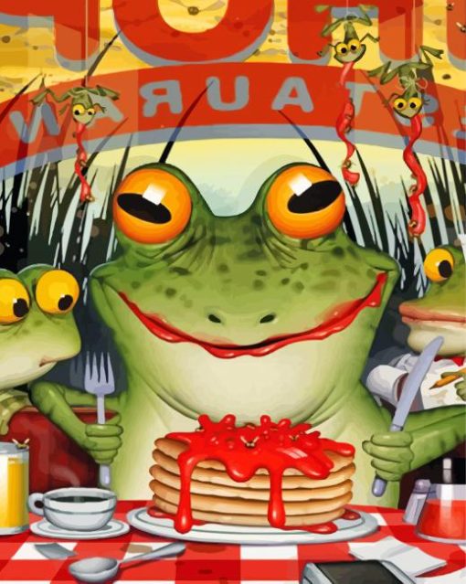 frog-eaing-pancakes-paint-by-numbers