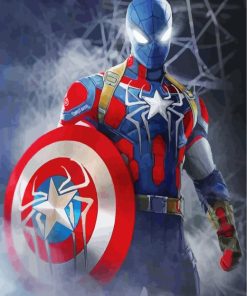 Captain America Spider Man paint by numbers