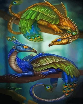 peafowl-dragons-paint-by-numbers