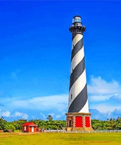 Cape Hatteras Light North Carolina Paint by numbers