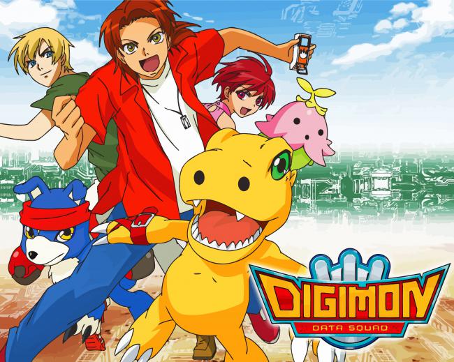 Digimon Adventure Paint by numbers
