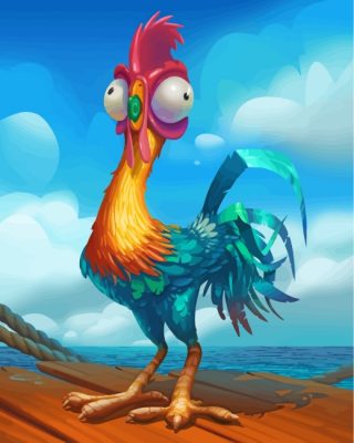 Hei Hei Rooster Paint by numbers