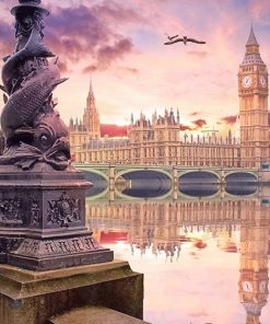 London-house-of-parliment-paint-by-number