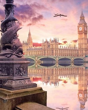 London-house-of-parliment-paint-by-number