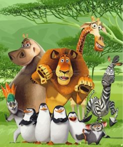 Madagascar Animals Paint by numbers