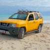 Nissan-Jeep-Truck-In-cancun-sand-paint-by-number