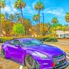 Purple-Nissan-GTR-paint-by-numbers