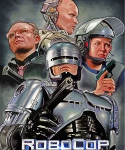 Robocop Movie Characters Paint by numbers